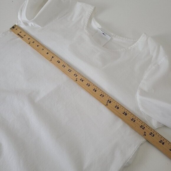 Bryn Walker Womens Phyrne White High Low Oversized Shirt Tunic M - Picture 3 of 7